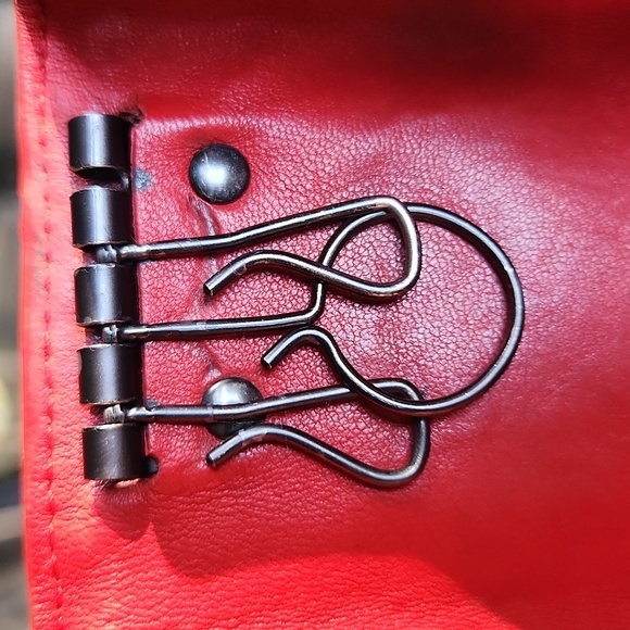 Bottega Veneta Weaved Leather Red Key Holder - Picture 6 of 11